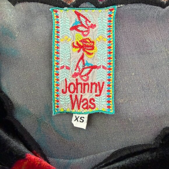 Johnny Was velvet crop top with dolman sleeves Size XS - Picture 6 of 6